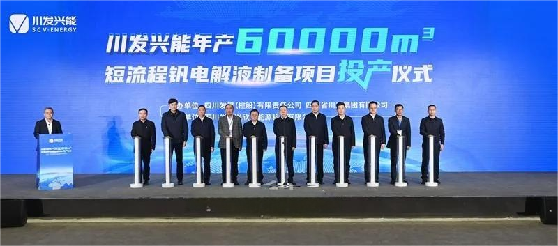 全球产能 钒电解液制备项目正式投运